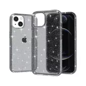 Силиконовый чехол "Bling Diamond" с блестками для iPhone 13/14 Черный