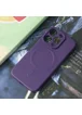 Силиконовый чехол "Silicone Matte" with MagSafe для Apple iPhone 12 Pro Max Фиолетовый