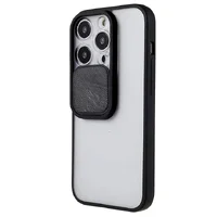 Силиконовый чехол "Camera Slide" со шторкой для iPhone 14 Pro Черный