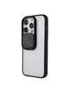 Силиконовый чехол "Camera Slide" со шторкой для iPhone 14 Pro Черный