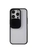 Силиконовый чехол "Camera Slide" со шторкой для iPhone 14 Pro Черный