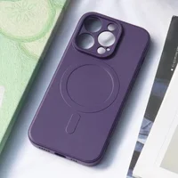 Силиконовый чехол "Silicone Matte" with MagSafe для Apple iPhone 12 Pro Max Фиолетовый