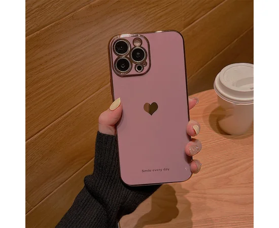 Силиконовый чехол "Aesthetic Love" для iPhone 14 Pro Max Лиловый