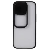 Силиконовый чехол "Camera Slide" со шторкой для iPhone 14 Pro Черный