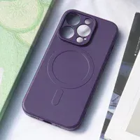 Силиконовый чехол "Silicone Matte" with MagSafe для Apple iPhone 13 Pro Max Фиолетовый