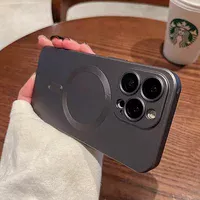 Силиконовый чехол "Luxury Matte" with MagSafe для Apple iPhone 15 Pro Серый