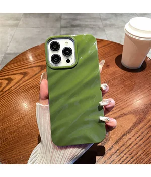 Силіконовий чохол "Silk Wavy" для iPhone 14 Pro Max Зелений