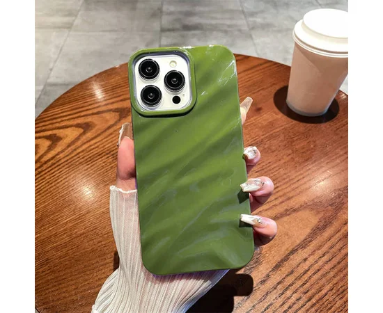 Силіконовий чохол "Silk Wavy" для iPhone 14 Pro Max Зелений