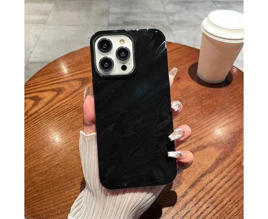 Силиконовый чехол "Silk Wavy" для iPhone 14 Pro Max Черный