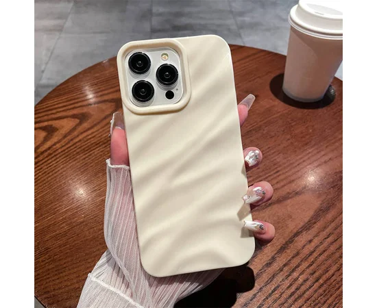 Силиконовый чехол "Silk Wavy" для iPhone 14 Pro Max Белый