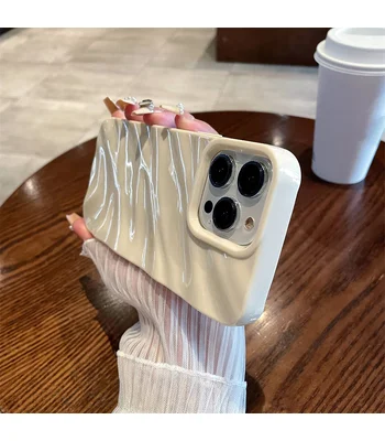 Силіконовий чохол "Silk Wavy" для iPhone 14 Pro Білий