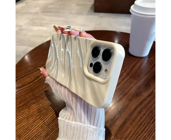 Силиконовый чехол "Silk Wavy" для iPhone 14 Pro Max Белый