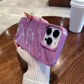 Силиконовый чехол "Silk Wavy" для iPhone 14 Pro Фиолетовый