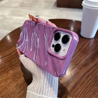 Силиконовый чехол "Silk Wavy" для iPhone 14 Pro Фиолетовый