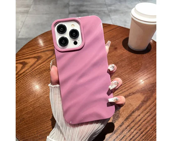 Силиконовый чехол "Silk Wavy" для iPhone 14 Pro Max Фиолетовый