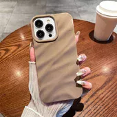 Силиконовый чехол "Silk Wavy" для iPhone 14 Pro Max Коричневый