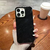 Силиконовый чехол "Silk Wavy" для iPhone 14 Pro Max Черный