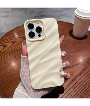 Силиконовый чехол "Silk Wavy" для iPhone 14 Pro Белый