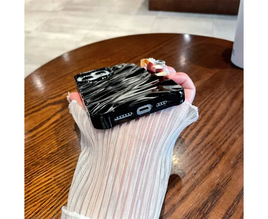 Силіконовий чохол "Silk Wavy" для iPhone 14 Pro Чорний