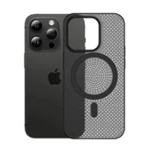 Пластиковий чохол "Thin Mesh" with MagSafe для Apple iPhone 14 Pro Чорний