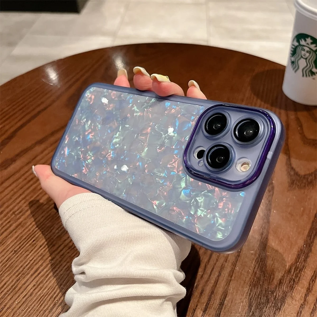Силиконовый чехол "Bling Marble" для Apple iPhone 14 Pro Синий