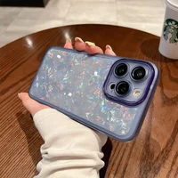 Силиконовый чехол "Bling Marble" для Apple iPhone 14 Pro Синий