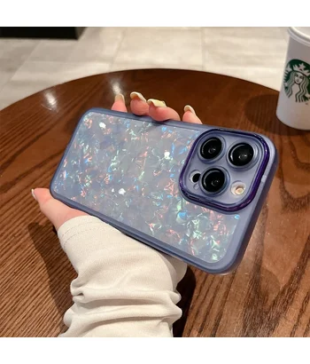Силіконовий чохол "Bling Marble" для Apple iPhone 14 Pro Синій