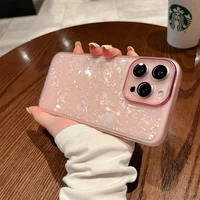 Силиконовый чехол "Bling Marble" для Apple iPhone 14 Pro Розовый