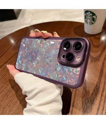Силіконовий чохол "Bling Marble" для Apple iPhone 14 Pro Max Фіолетовий Силіконовий чохол "Bling Marble" для Apple iPhone 14 Pro Max Фіолетовий