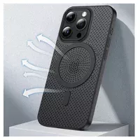 Пластиковый чехол "Thin Mesh" with MagSafe для Apple iPhone 13 Pro Черный