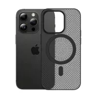 Пластиковый чехол "Thin Mesh" with MagSafe для Apple iPhone 13 Pro Черный