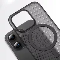 Пластиковый чехол "Thin Mesh" with MagSafe для Apple iPhone 13 Pro Черный