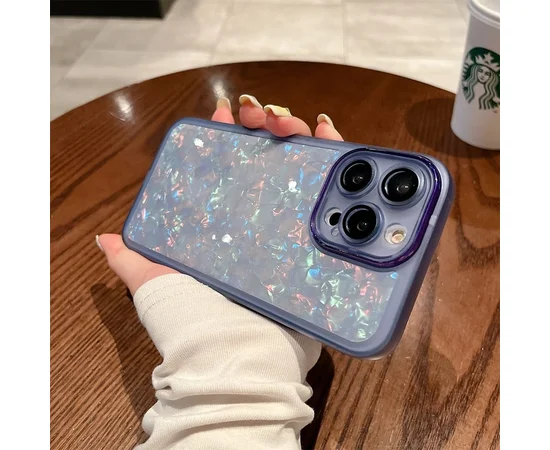 Силиконовый чехол "Bling Marble" для Apple iPhone 13 Pro Max Синий