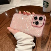 Силиконовый чехол "Bling Marble" для Apple iPhone 14 Pro Max Розовый