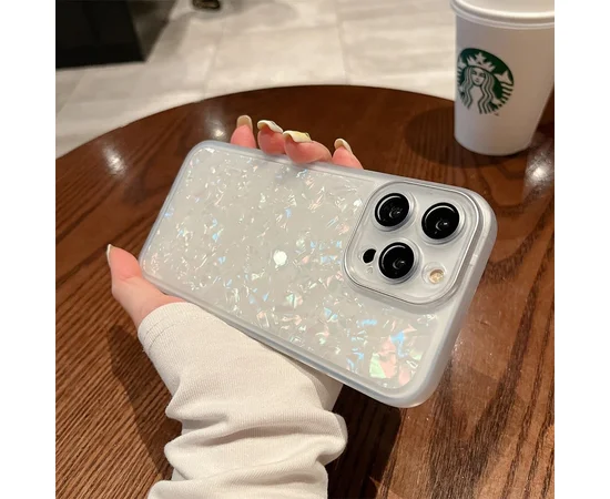 Силіконовий чохол "Bling Marble" для Apple iPhone 13 Pro Max Білий