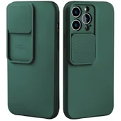 Силіконовий чохол "Vertical Lens Protection" для iPhone 14 Pro Зелений