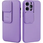 Силиконовый чехол "Vertical Lens Protection" для iPhone 13 Pro Фиолетовый