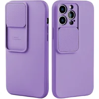 Силиконовый чехол "Vertical Lens Protection" для iPhone 13 Pro Фиолетовый
