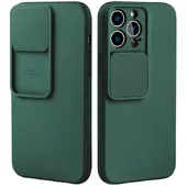 Силиконовый чехол "Vertical Lens Protection" для iPhone 13 Pro Max Зеленый