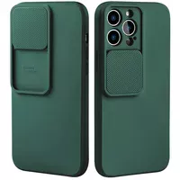 Силиконовый чехол "Vertical Lens Protection" для iPhone 13 Pro Зеленый