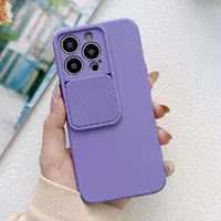 Силіконовий чохол "Vertical Lens Protection" для iPhone 13 Pro Фіолетовий