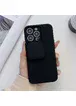 Силиконовый чехол "Vertical Lens Protection" для iPhone 13 Pro Черный