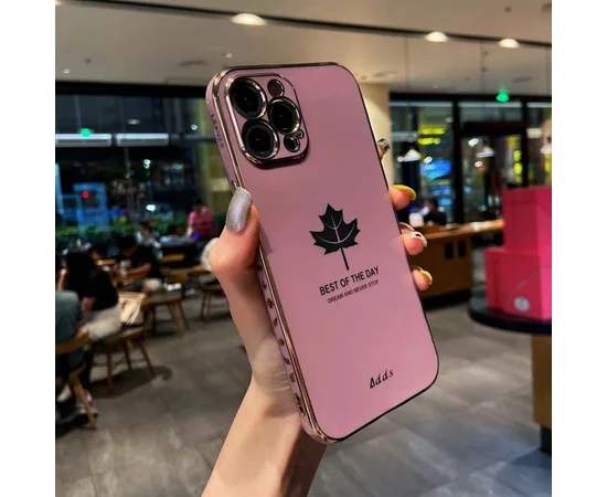 Силиконовый чехол "Plating Maple" для iPhone 14 Pro Фиолетовый