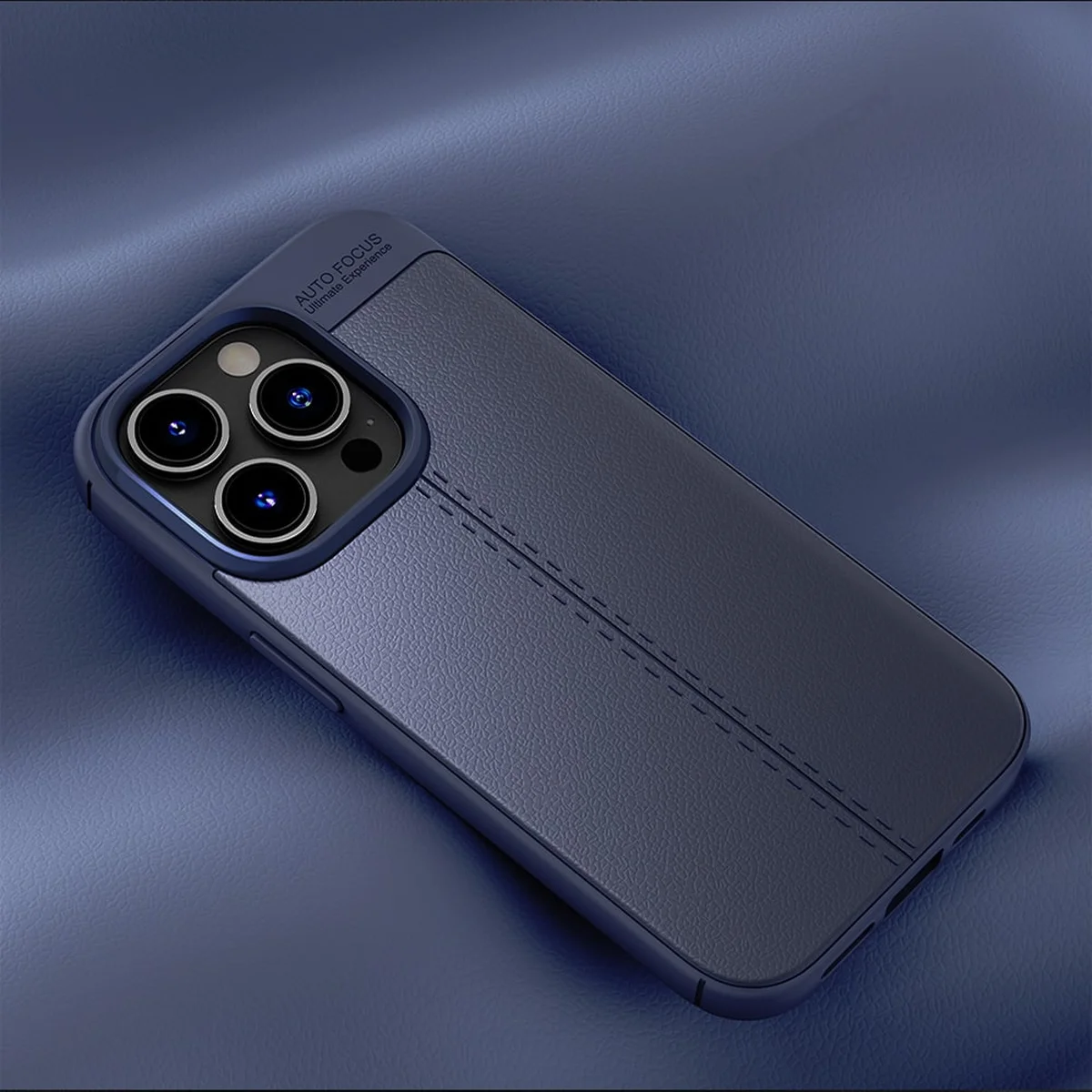 Силиконовый чехол "KEYSION" Shockproof для iPhone 14 Pro Max Темно-синий