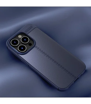 Силіконовий чохол "KEYSION" Shockproof для iPhone 14 Pro Темно-синій