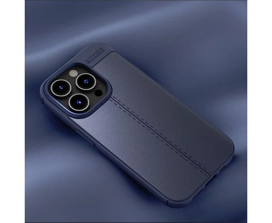 Силиконовый чехол "KEYSION" Shockproof для iPhone 14 Pro Max Темно-синий