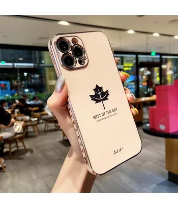 Силіконовий чохол "Plating Maple" для iPhone 14 Pro Рожевий