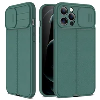 Силиконовый чехол "Camshield" со шторкой для iPhone 13 Pro Зеленый