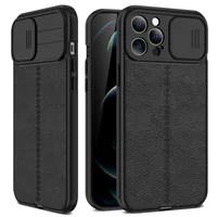 Силиконовый чехол "Camshield" со шторкой для iPhone 13 Pro Черный