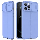 Силиконовый чехол "Camshield" со шторкой для iPhone 13 Pro Max Фиолетовый